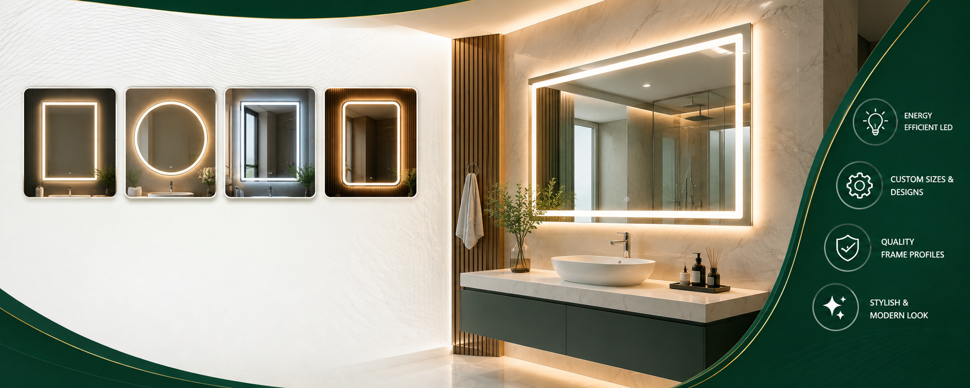 Custom LED Mirror Frames